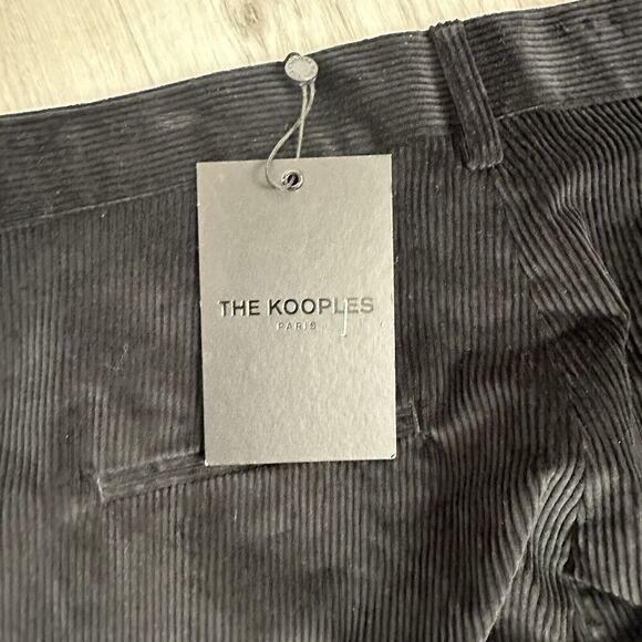 The Kooples Womens Ribbed Velvet Pants Party Evening Wide Black Size 32 READ - Picture 14 of 14